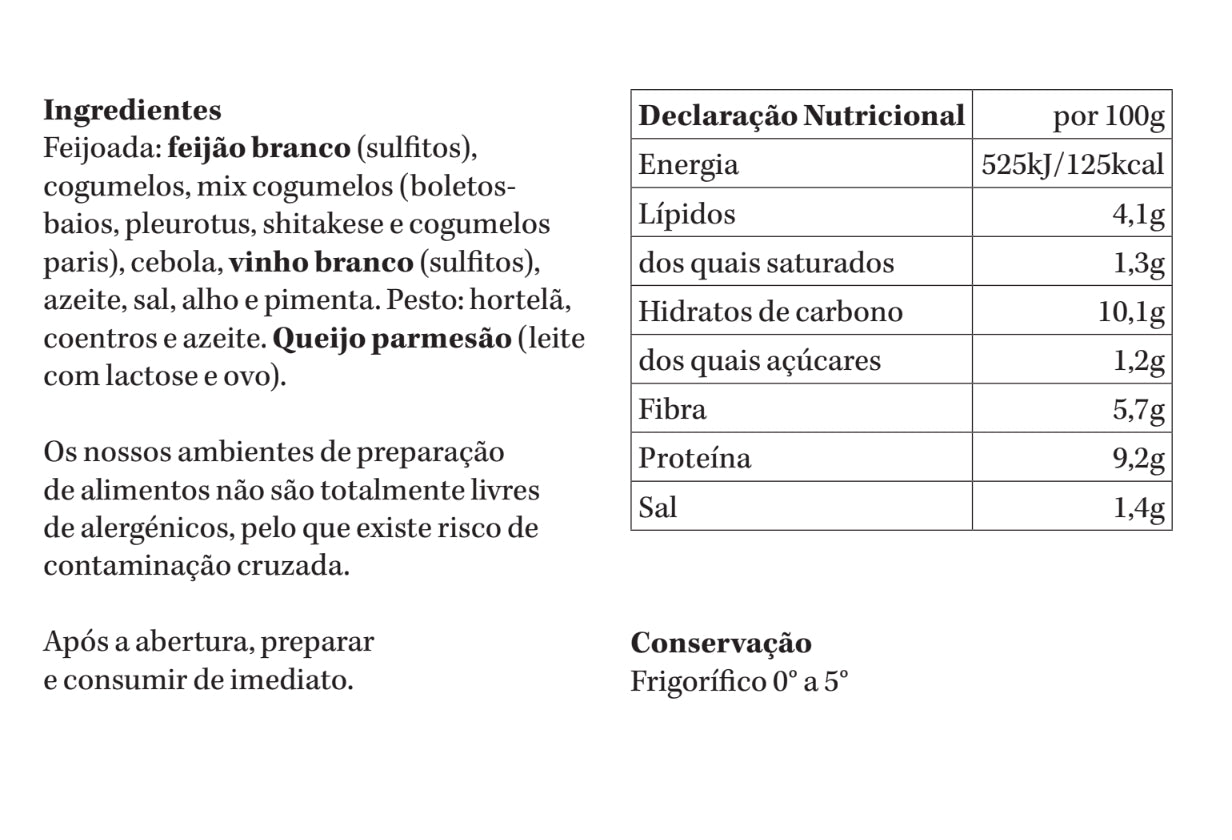(vegan) Feijoada de Cogumelos | refrigerado | 1 pax